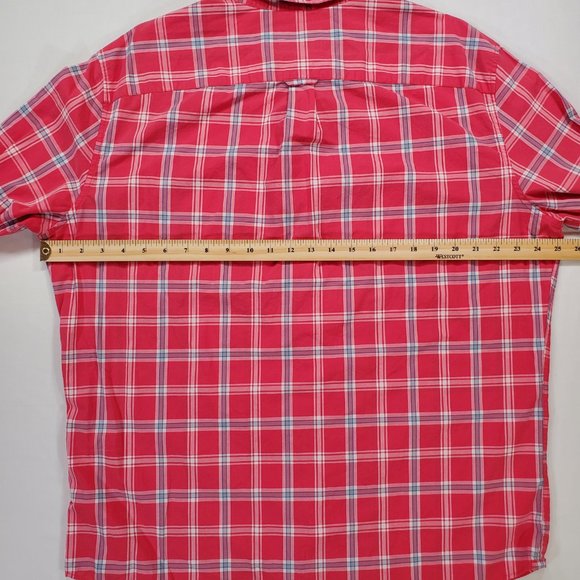 American Eagle Shirt Mens XL Salmon Plaid Seriously Soft Classic Fit Button Down - Picture 12 of 15